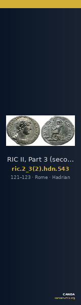 RIC II, Part 3 (second edition) Hadrian 543 — CANOA