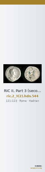 RIC II, Part 3 (second edition) Hadrian 544 — CANOA
