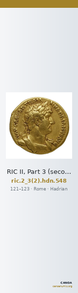 RIC II, Part 3 (second edition) Hadrian 548 — CANOA