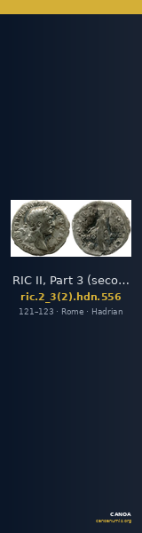 RIC II, Part 3 (second edition) Hadrian 556 — CANOA