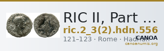 RIC II, Part 3 (second edition) Hadrian 556 — CANOA