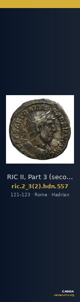RIC II, Part 3 (second edition) Hadrian 557 — CANOA