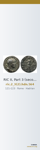 RIC II, Part 3 (second edition) Hadrian 564 — CANOA
