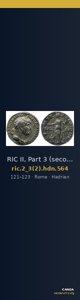 RIC II, Part 3 (second edition) Hadrian 564 — CANOA