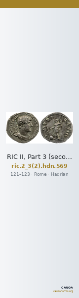 RIC II, Part 3 (second edition) Hadrian 569 — CANOA