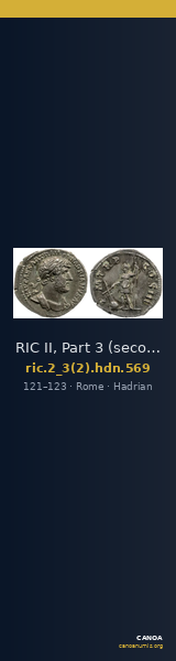 RIC II, Part 3 (second edition) Hadrian 569 — CANOA