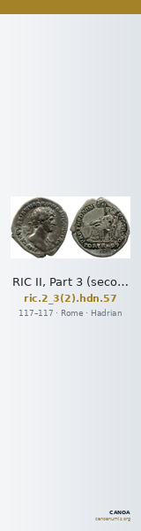 RIC II, Part 3 (second edition) Hadrian 57 — CANOA