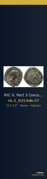 RIC II, Part 3 (second edition) Hadrian 57 — CANOA