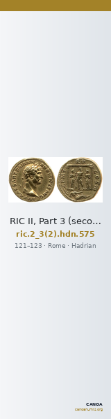 RIC II, Part 3 (second edition) Hadrian 575 — CANOA