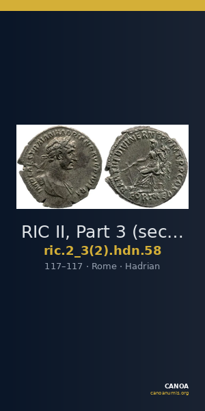 RIC II, Part 3 (second edition) Hadrian 58 — CANOA