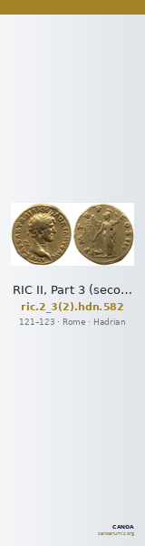 RIC II, Part 3 (second edition) Hadrian 582 — CANOA