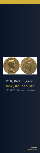 RIC II, Part 3 (second edition) Hadrian 582 — CANOA