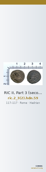 RIC II, Part 3 (second edition) Hadrian 59 — CANOA