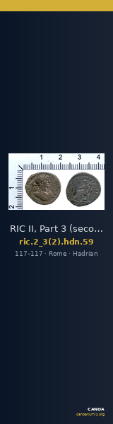 RIC II, Part 3 (second edition) Hadrian 59 — CANOA