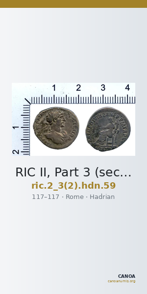 RIC II, Part 3 (second edition) Hadrian 59 — CANOA