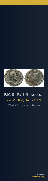 RIC II, Part 3 (second edition) Hadrian 599 — CANOA
