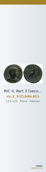 RIC II, Part 3 (second edition) Hadrian 615 — CANOA