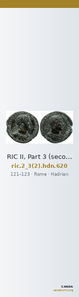 RIC II, Part 3 (second edition) Hadrian 620 — CANOA