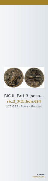 RIC II, Part 3 (second edition) Hadrian 624 — CANOA