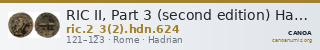 RIC II, Part 3 (second edition) Hadrian 624 — CANOA