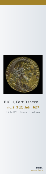 RIC II, Part 3 (second edition) Hadrian 627 — CANOA