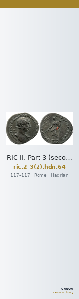 RIC II, Part 3 (second edition) Hadrian 64 — CANOA