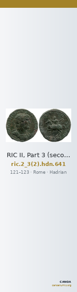 RIC II, Part 3 (second edition) Hadrian 641 — CANOA