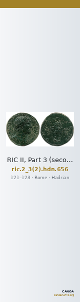 RIC II, Part 3 (second edition) Hadrian 656 — CANOA