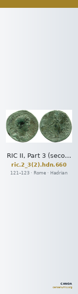 RIC II, Part 3 (second edition) Hadrian 660 — CANOA