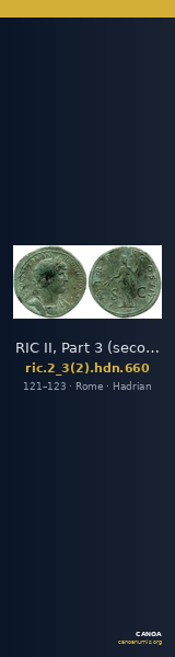 RIC II, Part 3 (second edition) Hadrian 660 — CANOA