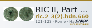 RIC II, Part 3 (second edition) Hadrian 660 — CANOA