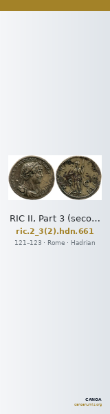 RIC II, Part 3 (second edition) Hadrian 661 — CANOA