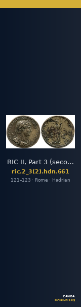 RIC II, Part 3 (second edition) Hadrian 661 — CANOA