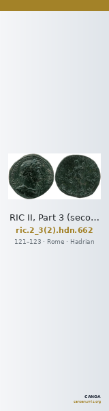 RIC II, Part 3 (second edition) Hadrian 662 — CANOA