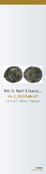 RIC II, Part 3 (second edition) Hadrian 67 — CANOA