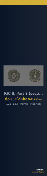 RIC II, Part 3 (second edition) Hadrian 672-677 — CANOA