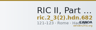 RIC II, Part 3 (second edition) Hadrian 682 — CANOA