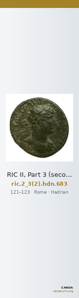 RIC II, Part 3 (second edition) Hadrian 683 — CANOA