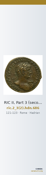 RIC II, Part 3 (second edition) Hadrian 686 — CANOA