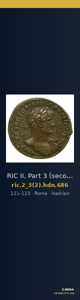 RIC II, Part 3 (second edition) Hadrian 686 — CANOA