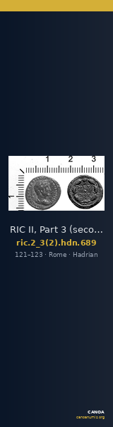 RIC II, Part 3 (second edition) Hadrian 689 — CANOA
