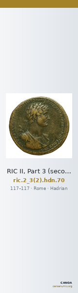 RIC II, Part 3 (second edition) Hadrian 70 — CANOA