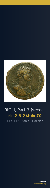 RIC II, Part 3 (second edition) Hadrian 70 — CANOA