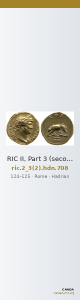 RIC II, Part 3 (second edition) Hadrian 708 — CANOA