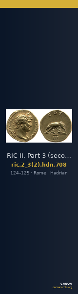 RIC II, Part 3 (second edition) Hadrian 708 — CANOA