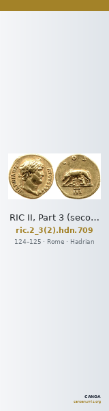 RIC II, Part 3 (second edition) Hadrian 709 — CANOA