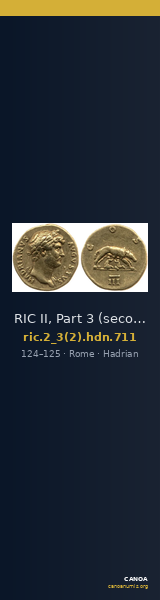 RIC II, Part 3 (second edition) Hadrian 711 — CANOA