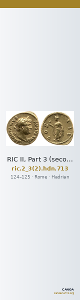 RIC II, Part 3 (second edition) Hadrian 713 — CANOA