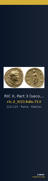 RIC II, Part 3 (second edition) Hadrian 713 — CANOA