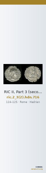 RIC II, Part 3 (second edition) Hadrian 716 — CANOA